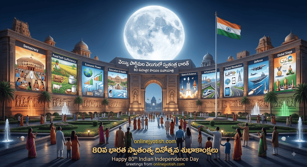 వెయ్యి పౌర్ణిమల వెలుగులో స్వతంత్ర భారత్ - 80 మహత్తర సాధనలు