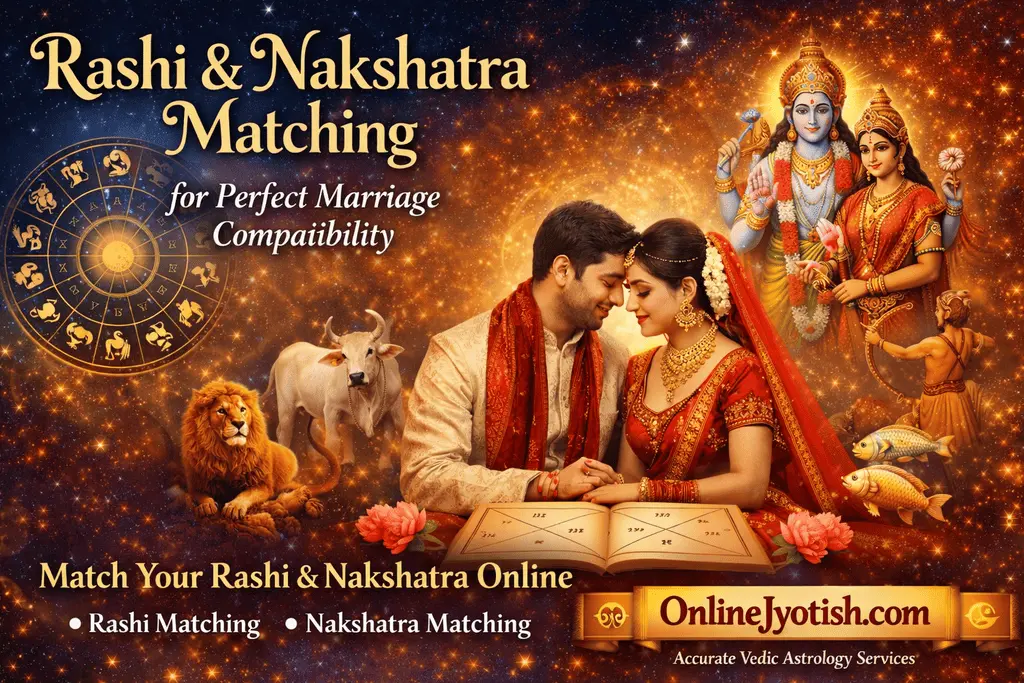 A graphical representation of 27 Nakshatras and their compatibility patterns for marriage