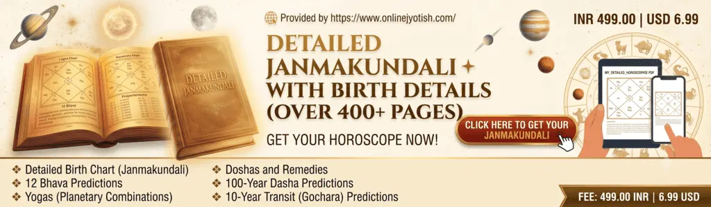 Vedic Horoscope - instant delivery
